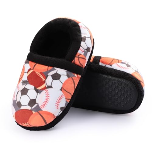 Secret Slippers TX-MCB818Y33 Boys Home Slippers Kids Warm Bedroom Slippers Fur Lined Winter Indoor Shoes  thumb #1