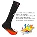 Buachois Electric Heated Socks,3 Temp Modes Composite Fiber Rapid Heated Socks for Women Camping Fishing Cycling Skiing Hunting Hiking
