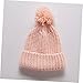 DEARMAMY Hand-Knitted Cap Boys and Girls Winter Hat Boy Girl Newborn Knitted Beanie Warm Woolen Hat Windproof and Fashion Pink
