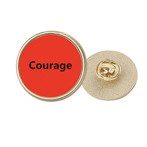 Broche ronde métal doré citation M : illuminez un vêtement trop terne