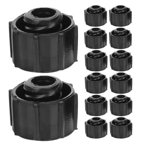 Healeved - Healeved 30pcs Black Lock Caps Lock Dispensing Needle Tip Caps Protective End for Laboratory Supplies