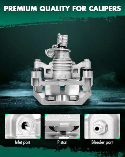 Image of SCITOO 18B5011 Rear Right Disc Brake Caliper w /Bracket Fit For Buick For Allure 2005-2009,For Chevrolet For Impala Limited 2014-2016,For Pontiac For Grand Prix 2004-2008, Single Piston