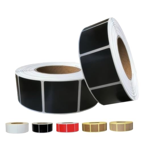 Chardime Target Stickers and Pasters for Shooting Practice - Target Pasters 1 inch 2 Rolls 2000 Pieces | Adhesive Markers for Shooting Range TargetsBlack