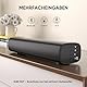 Saiyin 2.0-Kanal Soundbar für TV Geräte, 14.2 Zoll kompakte TV-Soundbar, 40 W Lautsprecher für Fernseher mit Optischer/AUX/Bluetooth-Verbindung, 3 EQ-Effekte für TV/PC/Projektor