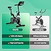 ONETWOFIT Exercise Bike, Spin Bike with Adjustable Magnetic Resistance, Professional Quiet Stationary Bike with LCD Display, Tablet Holder for Home Gym Use（Flywheel weight: 10 kg）