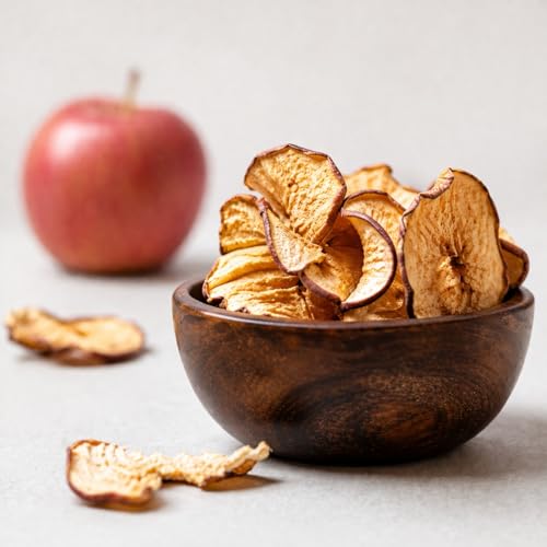 Image of GRABZ Apple Fruit Chips | Air-Dried, No Added Sugar, Crunchy Immunity Snack - 20g Each (Pack of 3)