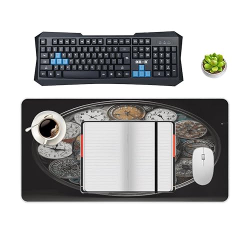 Clock Art Desk Pad con Base de Goma Grande 60x30 cm miniatura 4