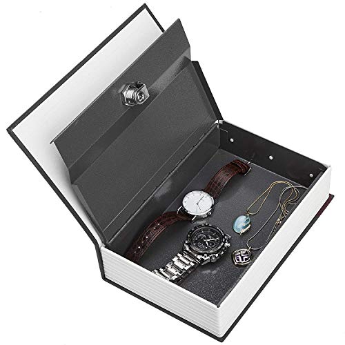 Image of Venja Metal Hidden Secret Book Safe Security Dictionary Jewelry Locker Vault Box-(18 x 11.5 x 5.5 cm,Multi Colour)