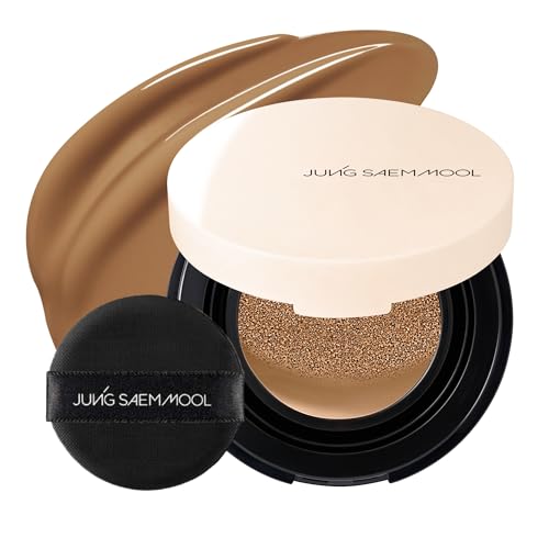 Image of JUNG SAEM MOOL Essential Skin Nuder Cushion | Natural Finish, Buildable Coverage Cushion Foundation by Korean Makeup Artist (Mini, 0.17 Fl Oz), 34W Hazelnut