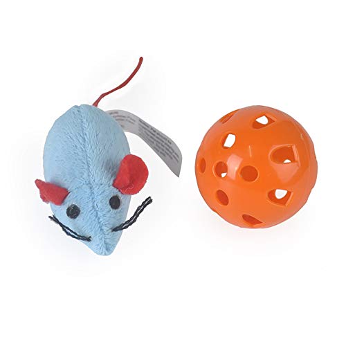 Qican Brinquedo de esconde-esconde, rato, gato, 9 buracos, brinquedo interativo para gato de estimaç