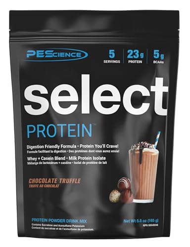 Image of PEScience Select Protein Powder Variety Pack - 5 Flavors - 25 Servings - Protein Powder Sample Pack, Whey and Casein Blend, Keto Friendly, Gluten Free, Digestion Friendly, Amazing Taste