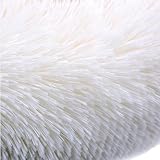 Zoomlie Flauschiges Hundebett, waschbar, für große und mittelgroße und kleine Haustiere, rutschfeste Unterseite, mit abnehmbarem Bezug, Größe S (40 x 30 x 12 cm), Violett