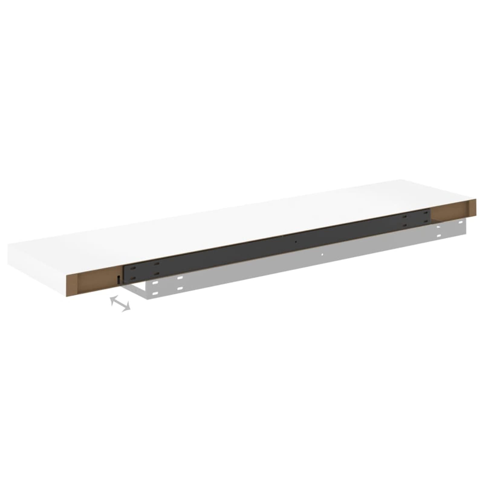 Gecheer Mensola Scaffale da Parete Moderna MDF 40|60|80|100|120x23x3,8 cm,Mensola Ingresso,Scaffale da Parete Moderno,Scaffale da Muro Ingresso,Scaffale Mensola Porta Libri,Riviste,Oggetti,DVD