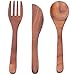 Zestawy sztućców kuchennych, drewniany zestaw naczyń obiadowych, drewniane zastawy stołowe, na grilla szkolnego, piknik biurowy