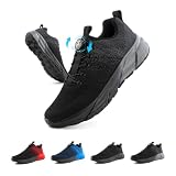Hitmars Scarpe Running Uomo Donna Sneakers Sportive Leggere Scarpe da Corsa Fitness Jogging Outdoor Antiscivolo e Comode Pompola Rotante EU44 duc-Grigio