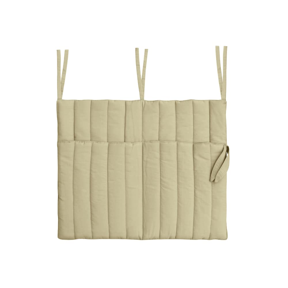 Lorena Canals Bolsillo colgante para cuna para bebé. Organizador, soporte para cuna de bebé, organización de guardería, hecho a mano, algodón natural, tamaño: 1' 4 x 1' 8"