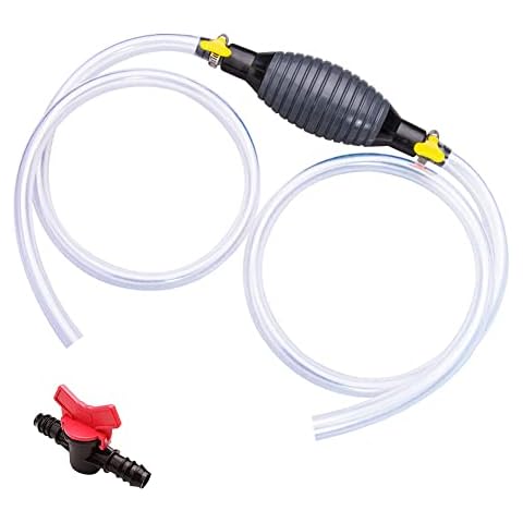 Fuel Syphon Pump,oil pump,Petrol Syphon Pump with 2M Siphon Hose, Manual Car Fuel Pump For Gasoline Gas Diesel Oil Petrol Water Liquid Fish Tank Cover