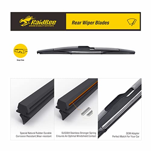 Raidbee WB01020 Rear Wiper Blade, 14 Inch Rear Windshield Wiper Blades For Original Equipment Replacement thumb #4