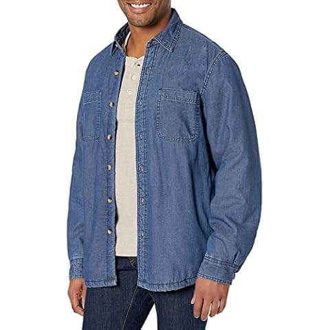 Wrangler Men's Denim Shirt Jacket - Blue - XXL Cover