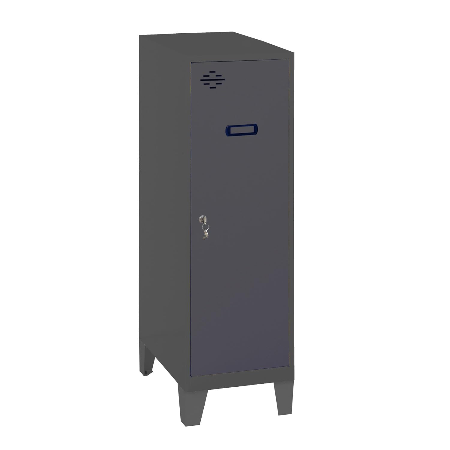Simon Rack Casier Vestiaire Metallique Petit, 1015x300x500 mm, Armoire Metallique Petit, Comprend la Clé, Anthracite - Simonlocker