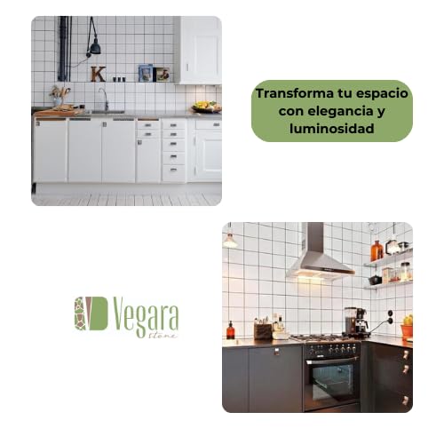 Azulejo Blanco Brillo 15x15, Brillante, Gres, Cerámico, Liso, Elegancia y Durabilidad para tu Baño y Cocina - 1 m² (45 Piezas)