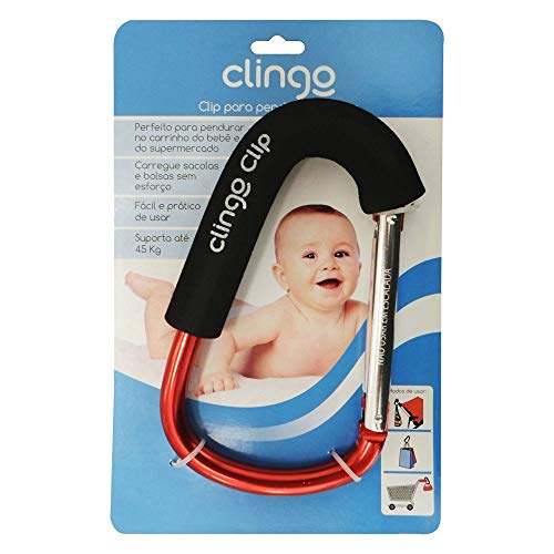 GANCHO MULTIFUNCIONAL CLIP-VERMELHO CLINGO 45KGS