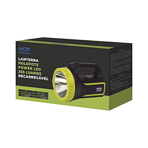Lanterna Holofote Power Led 265 Lúmens Recarregável