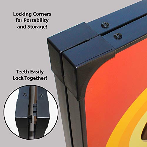 Driveway Games Tropical Beach Cornhole Set. Tailgate Corn Toss Boards & Bean Bags, Red Blue #TOP2