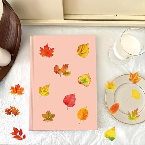 Image of 50 Aesthetic Fallen Leaves Stickers Flora Scrapbook Stickers Pack(Yellow) | Transparent & Waterproof for Water Bottle, Scrapbook Supplies,Junk Journal Supplies, DIY Crafts, Party Supplies