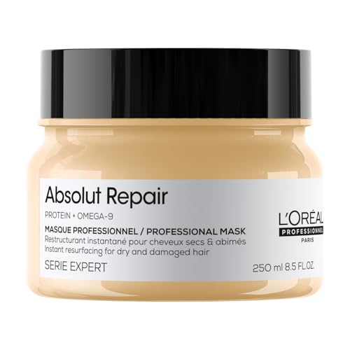 L'Oréal Professionnel Paris Maschera professionale per capelli secchi e danneggiati Absolut Repair Serie Expert, Formula ristrutturante, 250 ml