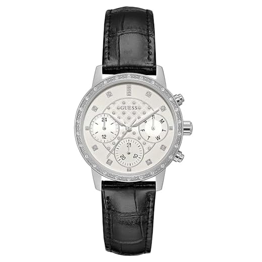 Guess W0957l2, Reloj Mujer, Plateado, 37MM