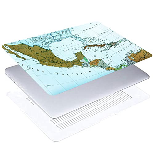 Carcasa MacBook Pro 16 World Map para nómadas digitales y viajes 4