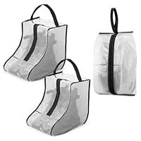 3PCS Boot Storage Bag, 2PCS Wellington Boot Bag with 1PCS Shoe Bags for Travel, Welly Boot Bag with Zipper, Boot Bags for Women for Packing Travel and Daily Use(Short)