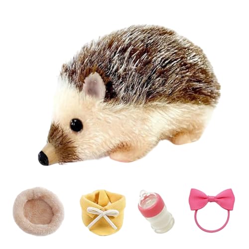 Hérisson en silicone mignon pour les jeux d'imitation en voyage et à la maison