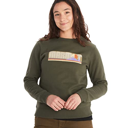 MARMOT Womens Montane Crew Sweatshirt Nori Medium
