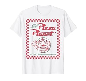 Disney Pixar Toy Story Alien Pizza Planet Box Art T-Shirt
