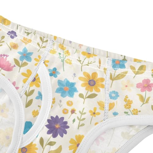 KLL Seamless Wild Flowers Farmhouse Toddler Boys Pure Cotton Nighttime Underwear Cute Children Panties4
