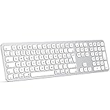 【Speziell für MacOS entwickelt】Es wurde für MacOS Systeme entwickelt. Geeignet für MacBook / MacBook Air / MacBook Pro / iMac / iMac Pro / Mac Pro und Mac mini. Aus Erfahrung bei der Verwendung dieser Tastatur an einem Macbook, ist die Tastatur eine gute Alternative für den Büroalltag ist