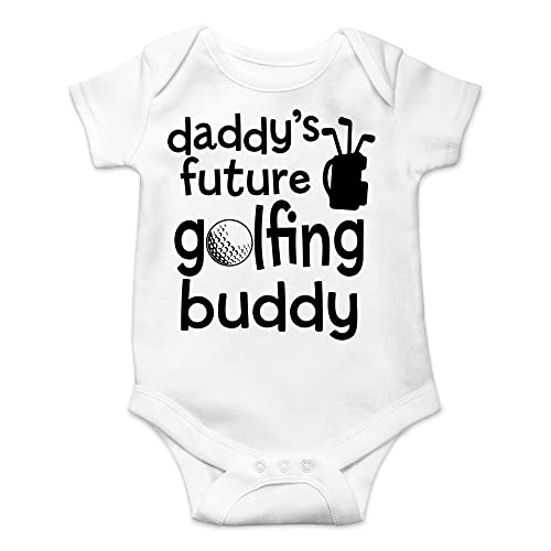 Image of CBTwear Daddy’s Future Golfing Buddy Baby Bodysuit Adorable Boy Romper Clothing Cute Newborn Clothes