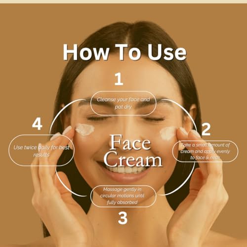 Image of Khadi India Utkrisht 24K Gold Skin Brightening Cream, Anti Aging Moisturizer with Hyaluronic Acid and Collagen, Firming Day and Night Cream for Women, 50g