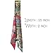 Fashion Handbag Handle Ribbon Scarves Neck Scarves Skinny Ribbon Twill Bandana Scarf Bag scarf for women (Multi Pink)