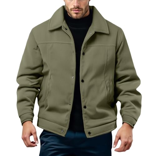 Veste en velours côtelé homme fini le froid hivernal avec style