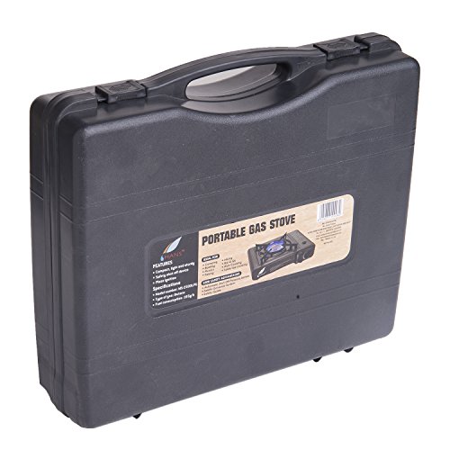 Image of Hans Portable Gas Stove - Model 2500LPG (Grey) 2-in-1 LPG & Butane and Gas Pack of 4