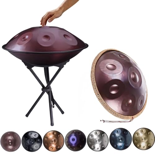 �n���h�p���h���� �n���h�p�� �X�`�[���h���� 12/9/10�� 56cm D�}�C�i�[ �v�� 440/432Hz �n���h�p���h�����o�b�O�t�� �X�`�[���h���� �}���b�g�ƚ��̂Ȃ��z �n���h�p���h�����y��(Purplish-red,432Hz/10Note)