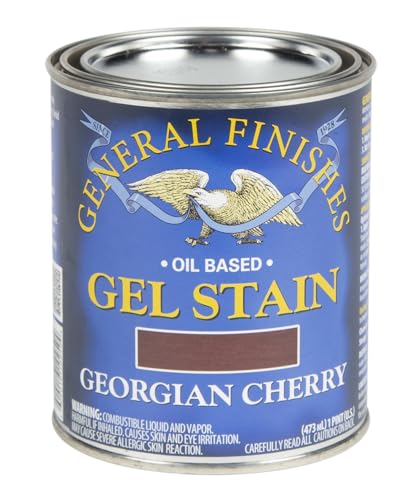 General Finishes Oil Base Gel Stain, 1 Pint, Georgian Cherry