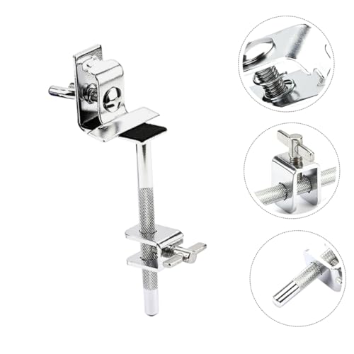 Drum Kit Cowbell Clamp Soporte de extensión para Cowbell para Bombo Fácil de instalar para accesorios de percusión Material de alta dureza para uso a largo plazo miniatura 5