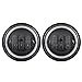1 Pair 4.5-Inch LED Fog Lights with Angel Eyes, Motorcycle Passing Lamps DRL Bulbs, Auxiliary Driving Fog Lamp (Black with Halo Ring Design)