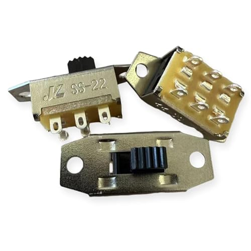 Interruptor de palanca SS-22G08 2P2T de 2 posiciones y 6 pines para secador 5