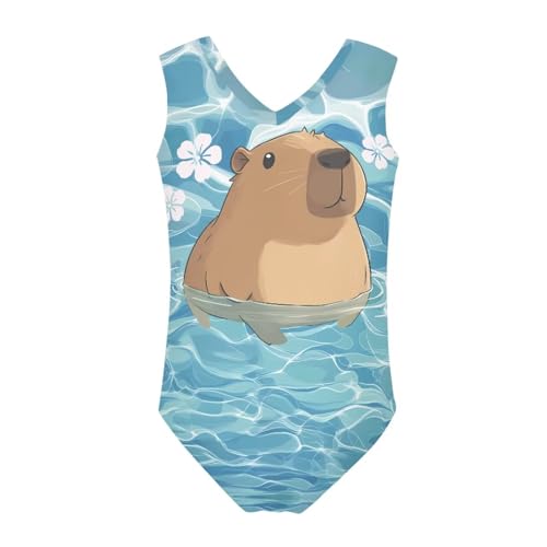 Image of Girls' Swimwear for 3-14 Cartoon Bathing Suit Girl Swimsuit Gym Leotard