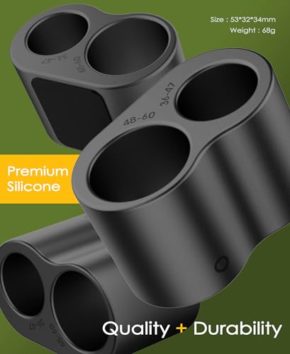 Silicone Cigar Holder for Golf Cart Dual Slot Design with 4 Powerful Magnets, Universal Golf Cart Cigar Holder Magnetic, One-Hand Operation Attach to Metal or Lies Flat Black - Image 6